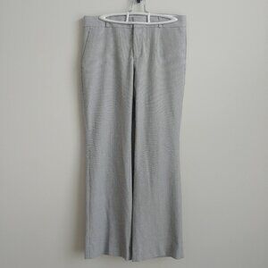 Banana Republic Logan Pant trousers flecked light grey pants 8 Petite